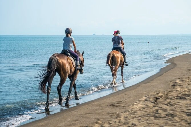 Катание на лошадях в море + прогулка